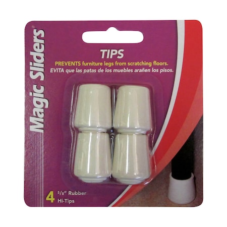 MAGIC SLIDERS LEG TIPS 5/8"" TAN 4PK 94177